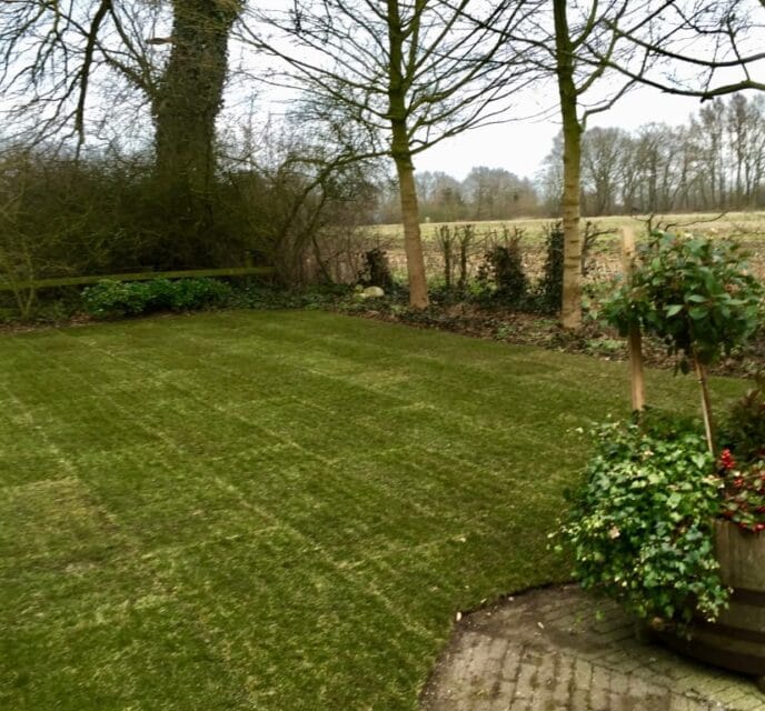 Graszoden leggen Kootstertille