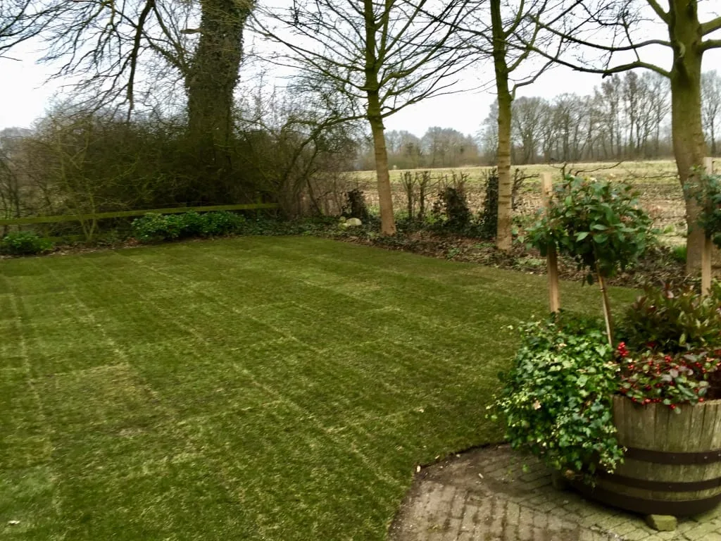 Graszoden leggen Kootstertille