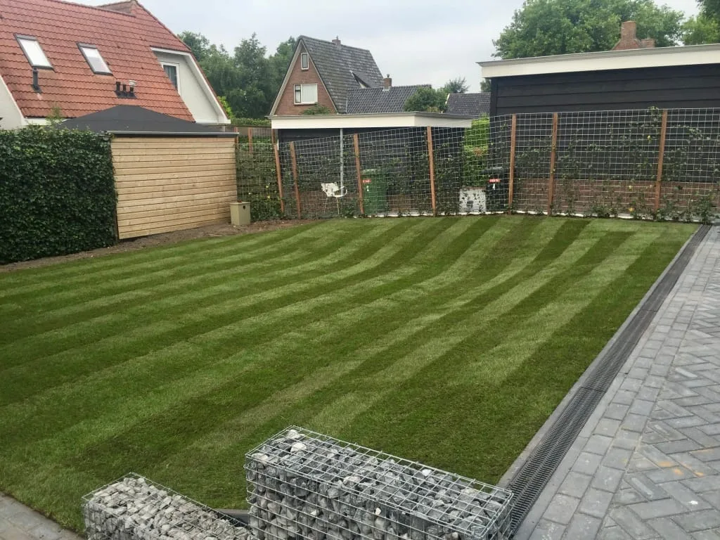 Graszoden leggen Sint-pancras