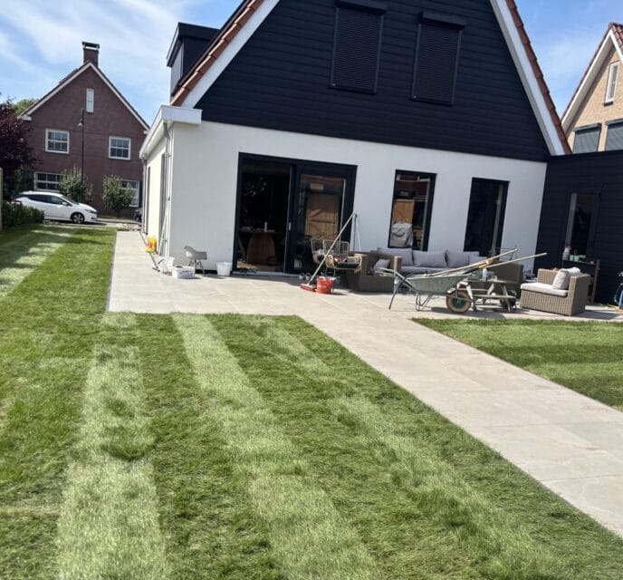 Kapelle 198 graszoden frezen nieuwbouw