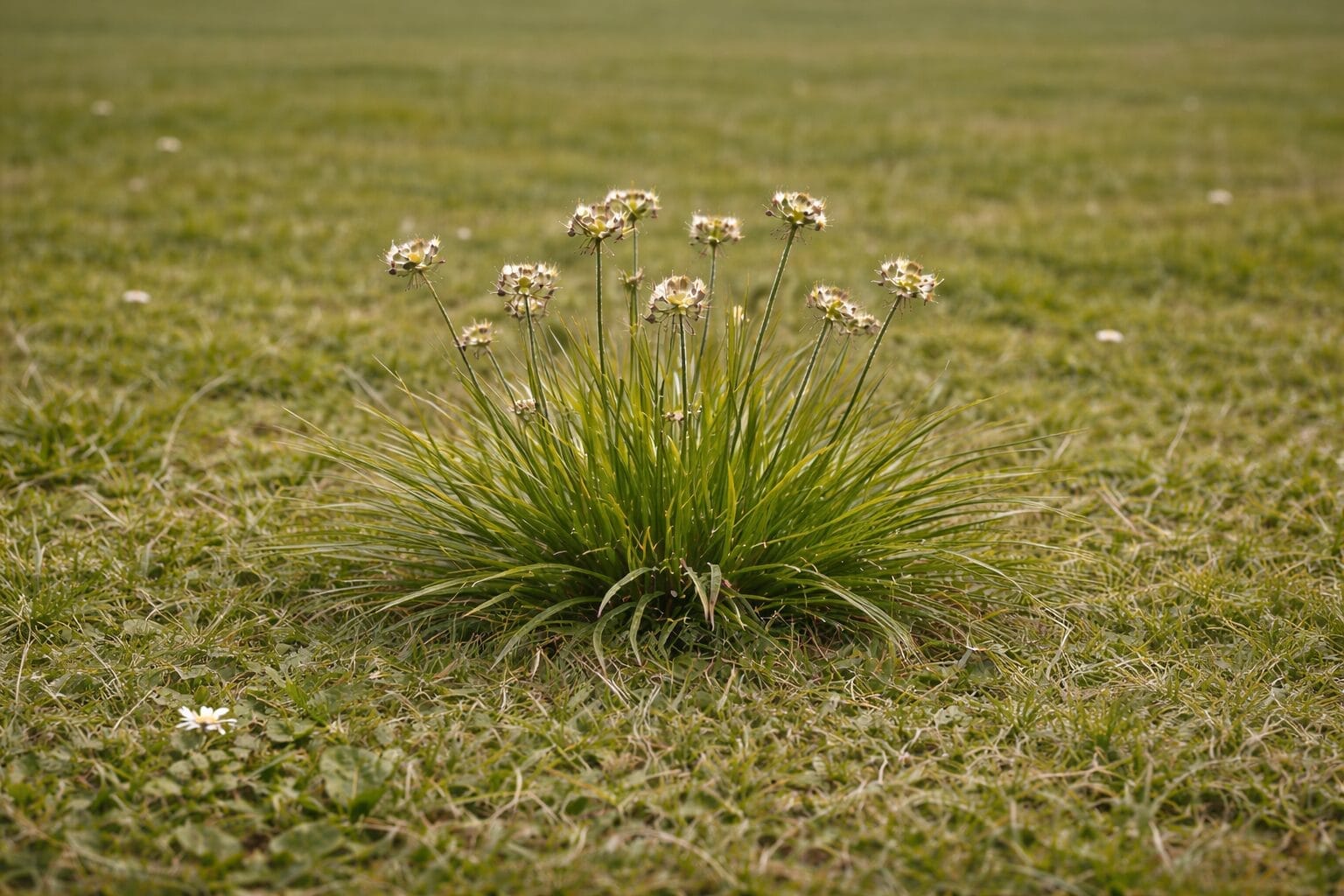 Veldbies herkennen - bredere bladeren met bleke zijdeachtige haren langs de randen